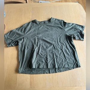 Army green t-shirt